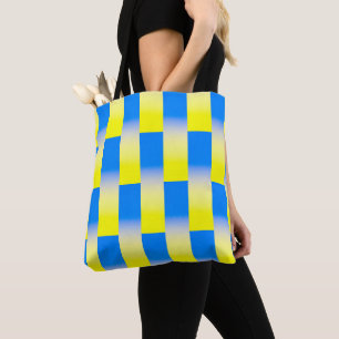 Blue and Yellow Ukraine Inspired peace anti war Tote Bag