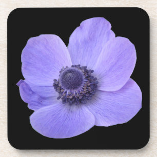 Blue Anemone Cork Coaster