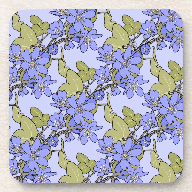 Blue Anemones Coaster (Front)