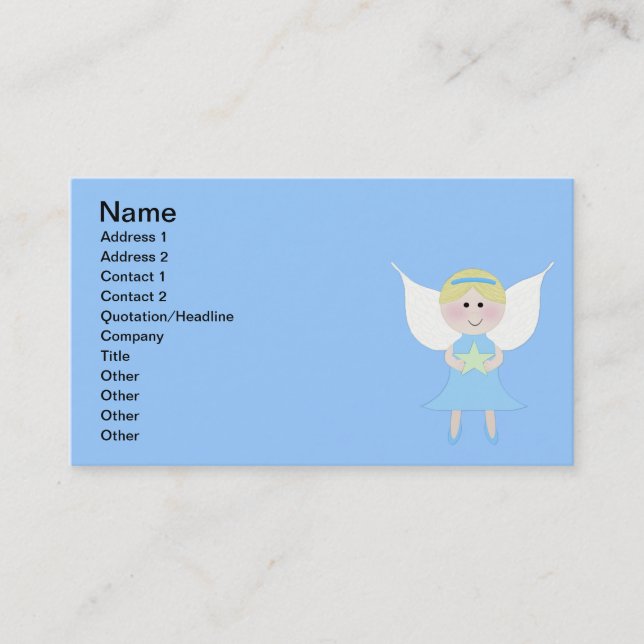 Blue Angel Business Card (Front)