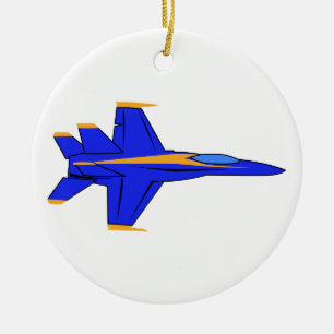 Blue Angel Ceramic Ornament