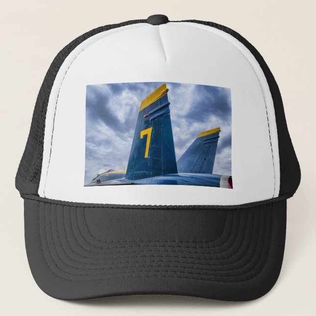 Blue Angel Luky #7 Trucker Hat (Front)