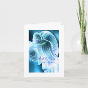 Blue Angel Sympathy Thank You Card