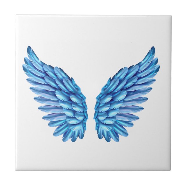 Blue Angel Wings Tile (Front)