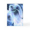  Blue Angel With Stars Greeting Card