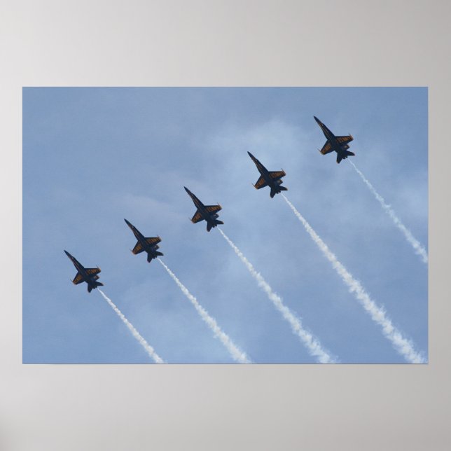 Blue Angels FA-18 Poster (Front)
