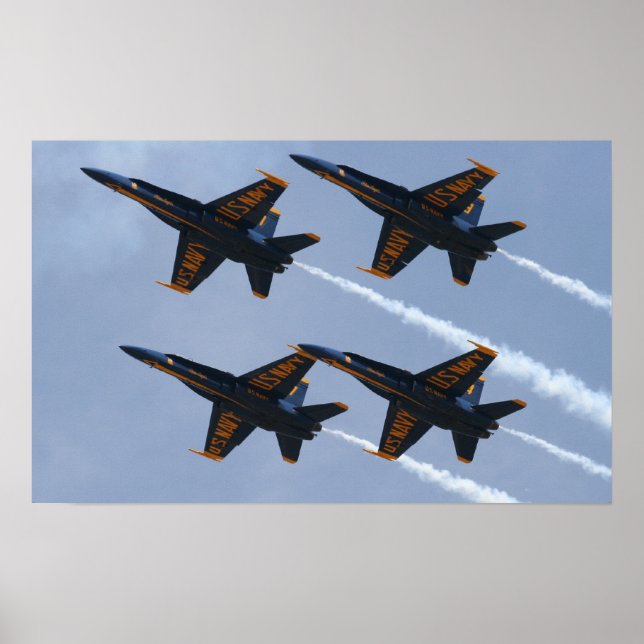 Blue Angels FA-18 Poster (Front)