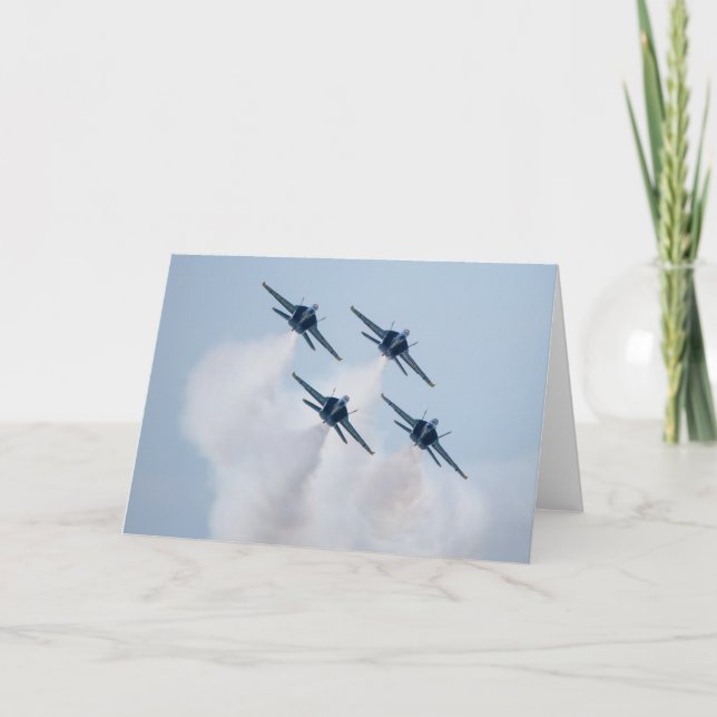 Blue Angels Greeting Card (Front)