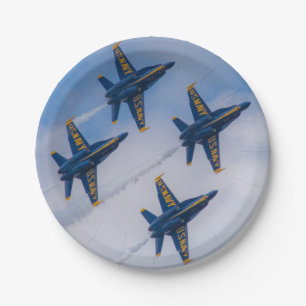 Blue Angels Paper Plates