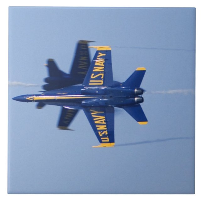 Blue Angels perform knife-edge pass during 2006 Tile (Front)