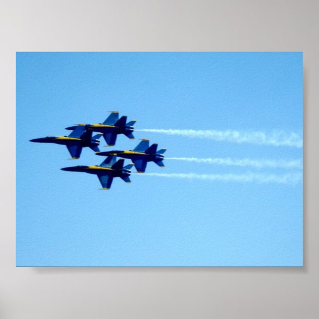 Blue Angels Signature Flyby Poster (Front)