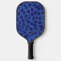 Blue Animal Leopard Print Designer Personalized