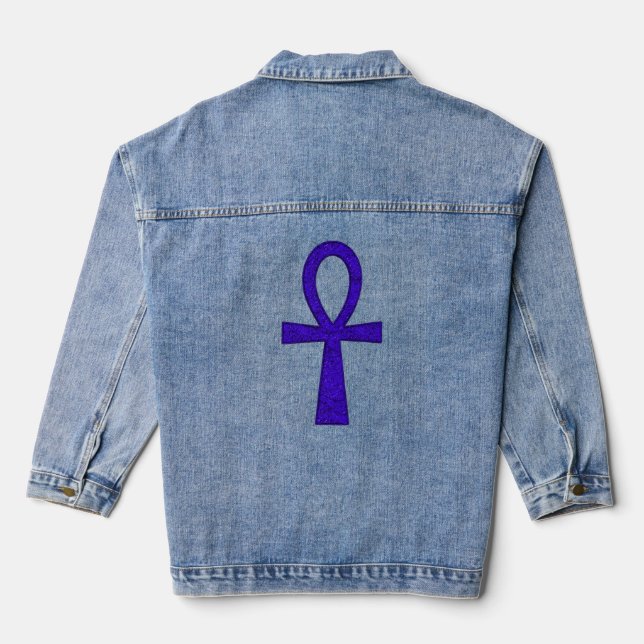 Blue Ankh Denim Jacket (Back)