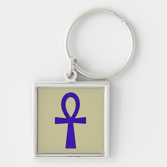 Blue Ankh Premium Keychains (Front)