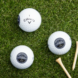 Blue Annual Tournament Golf Club Name Balls