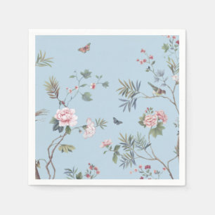 Blue antique floral pattern    napkin