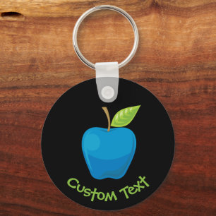 Blue Apple Keychain
