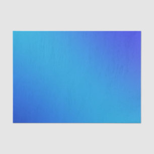 Blue Aqua Bright Ombre Gradient Tissue Paper
