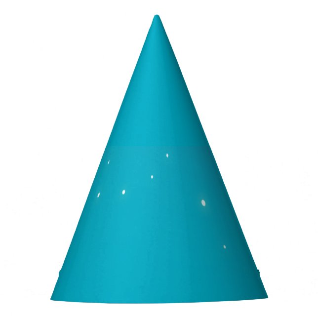 Blue Aqua Mermaid Sparkle Birthday  Party Hat (Front)