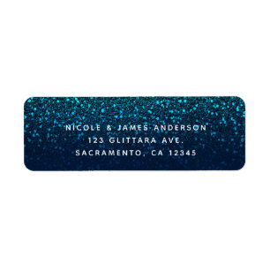 Blue Aqua Navy Parties scintillant Sparkle Modern