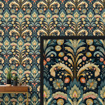 Blue Aqua Pink Yellow Art Nouveau  Wallpaper<br><div class="desc">Blue Aqua Pink Yellow Art Nouveau Wallpaper</div>