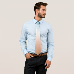 Blue Aqua White Warm Orange Sand Ombre Tie