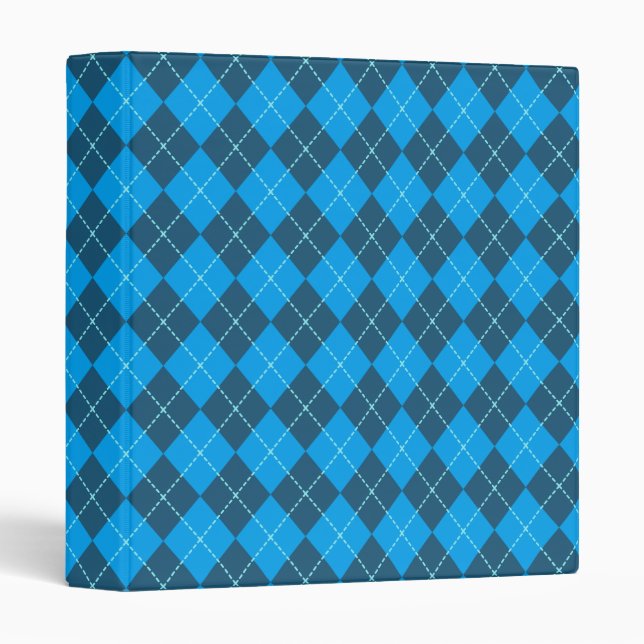 Blue Argyle Binder (Front/Spine)