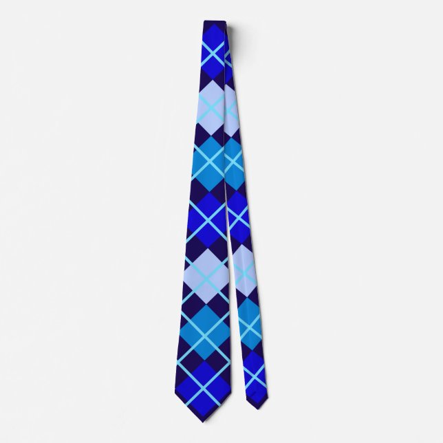 Blue Argyle II Tie (Front)