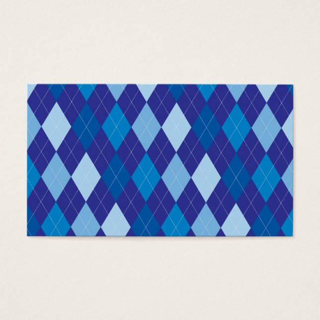 Blue argyle pattern (Front)