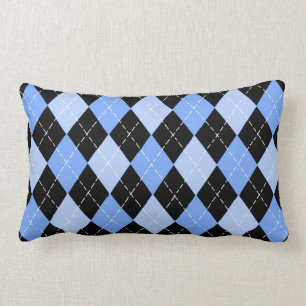 Blue Argyle Pattern American MoJo Pillows