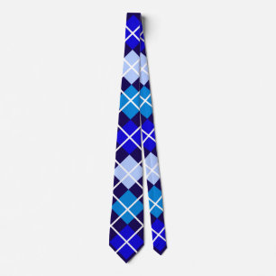 Blue Argyle Tie