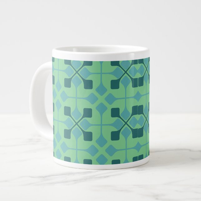 Blue Arrows  Large Coffee Mug (Front Left)