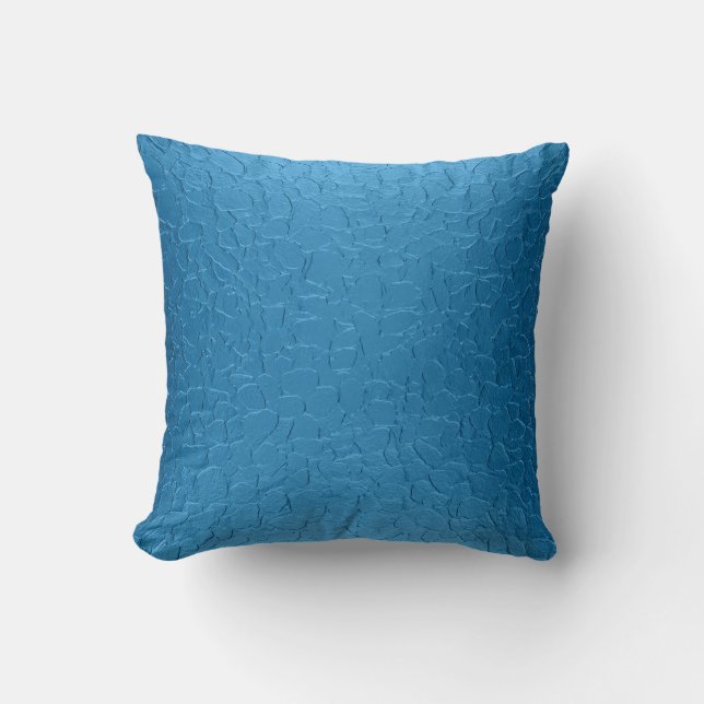 Blue Art Background Throw Pillow (Front)