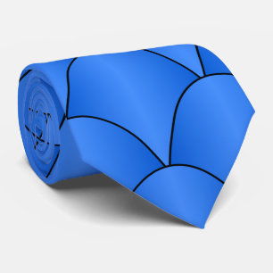 Blue Art Deco Design Tie