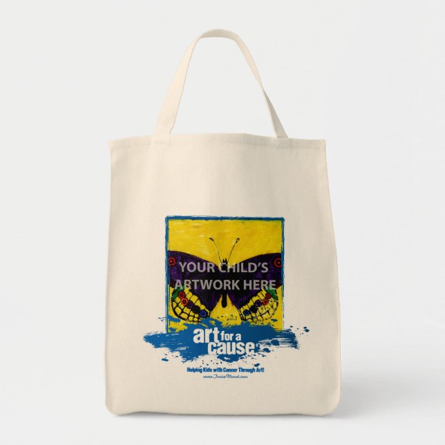 Blue "Art for a Cause" Tote  $15.95 Bag (Front)