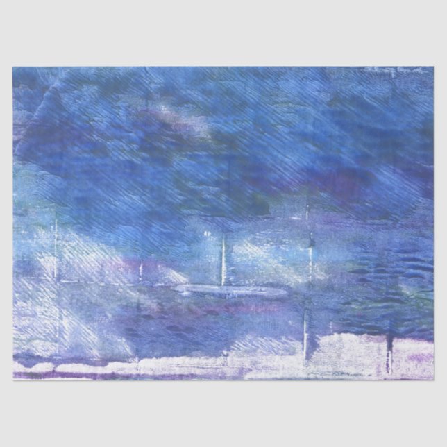 Blue art tissue paper (Front)