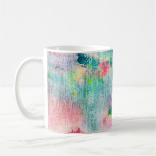 Blue Artistic. White Contemporary Presentation. Ti Coffee Mug