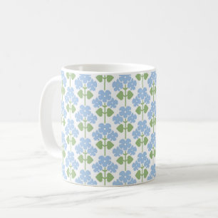 Blue Arts & Crafts Primroses Coffee Mug