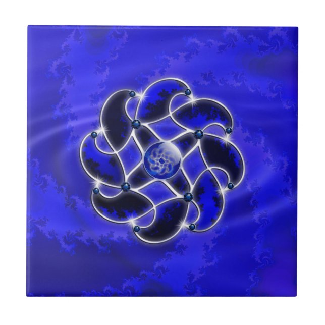 Blue As the Sea Decorative Tile (Front)