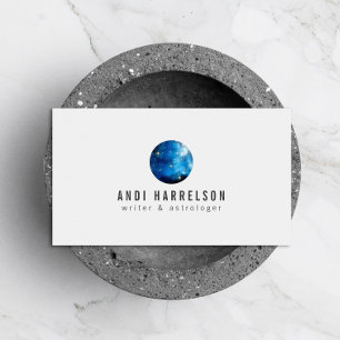 Blue Astrology, Stars, Planet Business Card