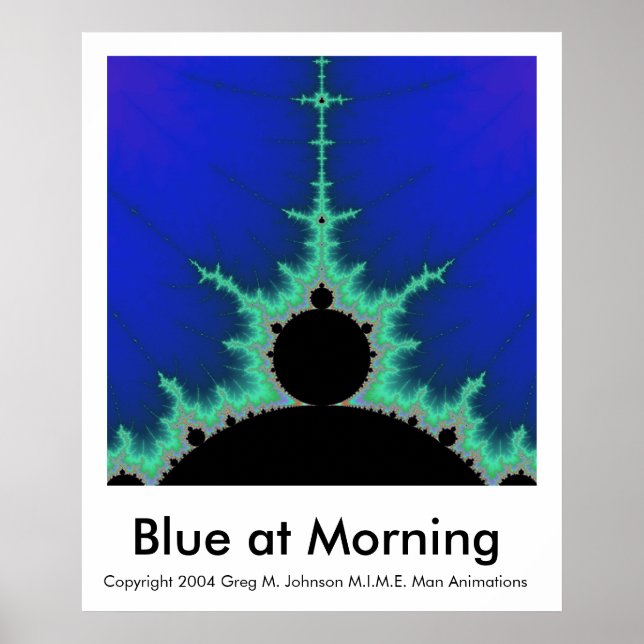 Blue at Morning Poster (Front)