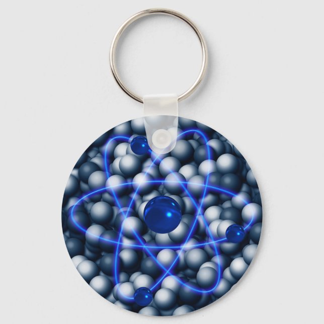 Blue atom keychain (Front)