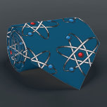 Blue Atom Molecule Pattern Teacher Science Tie<br><div class="desc">This cute atom molecule pattern is great for the scientist,  teacher,  or science lover in your life.</div>
