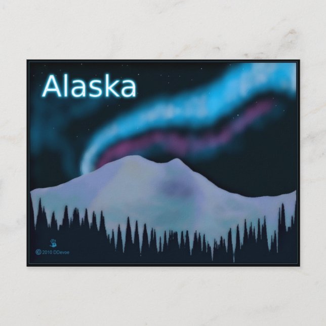 Blue Aurora Postcard (Front)