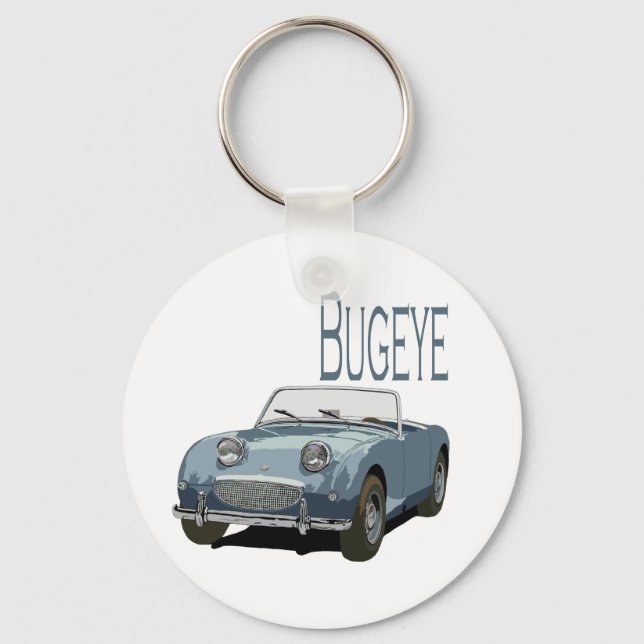 Blue Austin Healey Sprite Keychain (Front)