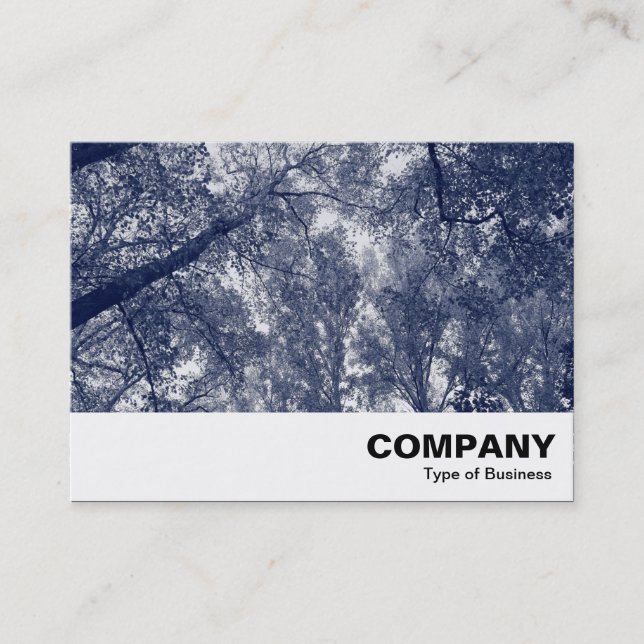 Blue Autumn Business Card (Front)