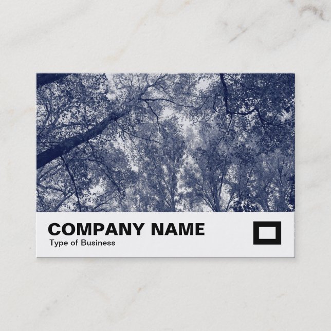 Blue Autumn Business Card (Front)