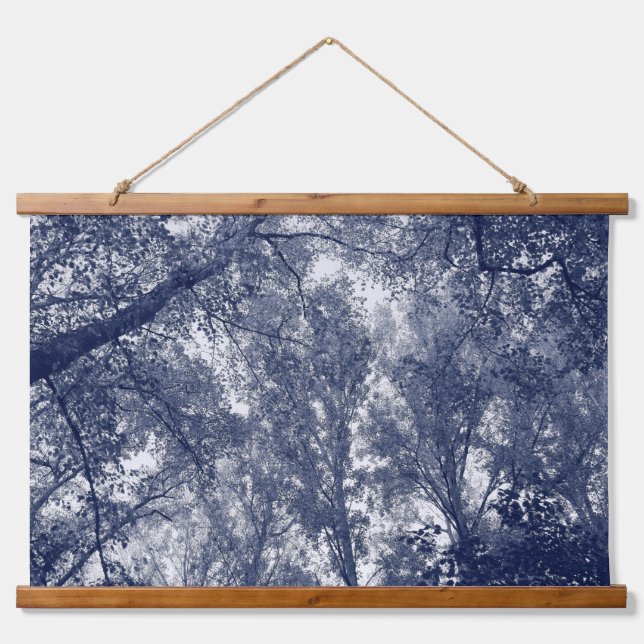 Blue Autumn Hanging Tapestry (Front)