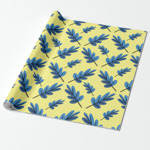 Blue Autumn Wrapping Paper
