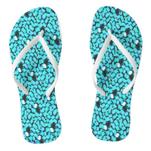 Blue Avalanche flip flops